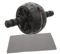 TOBBOMEY Ruota Addominali Silenziosa con Base per Allenamento Multiangolo Ab Roller Wheel Resistente per Stomaco Schiena e Fianchi con Tappetino Ginocchia Incluso per Esercizi Fitness
