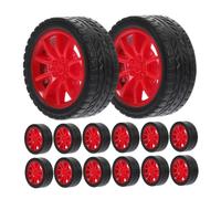 TOBBOMEY Ruote Fai da Te per Modellini Auto 30mm ASSE 2mm, Accessori di Ricambio per Robotica Educativa e Kit Scientifici, Set da 40 Pezzi per Ragazzo Ragazza e Progetti STEM