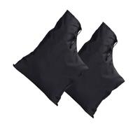 TOBBOMEY Sacchetto Raccogli Foglie Resistente per Soffiatore e Aspiratore da Giardino, Set 2 Pezzi Oxford Nero, Leggero e Portatile per Raccolta Sottovuoto Foglie e Detriti