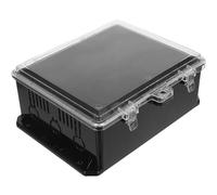 TOBBOMEY Scatola di Giunzione Elettrica da Esterno con Copertura Trasparente Custodia Stagna UV Resistente per Impianti Elettrici Giardino Patio e Uso Industriale