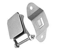 TOBBOMEY Set 1 Clip per Faro a LED su Casco in Acciaio Inox Supporto Smontabile per Luce Casco Montaggio Rapido per Uso Industriale Edilizio e Minerario