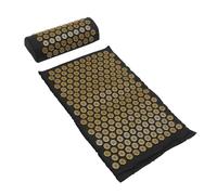 TOBBOMEY Set 2 Pezzi Tappetino per Massaggio Punti Agopuntura e Cuscino da Massaggio Pratico in Cotone con Borsa Portatile, Allevia Stress e Tensione Muscolare per Relax e Benessere