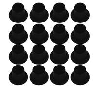 TOBBOMEY Set 30 Pezzi Mini Cappelli da Mago in Velluto Nero Piccoli Cappelli a Cilindro per Lavoretti Fai da Te Decorazioni Festive per Halloween Natale e Pupazzi Artigianali