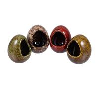 TOBBOMEY Set 4 Contenitori in Ceramica per Ghiaccio Secco a Forma di Coppa, Decorazioni per Sashimi e Sushi, per Ristoranti, Hotel e Uso Domestico