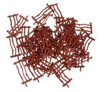 TOBBOMEY Set 50 Pezzi Mini Recinzione Plastica per Micro Paesaggi, Gioco Fattoria e Tavolo da Sabbia, Accessori Decorativi Sicuri e Durevoli e Fai da Te