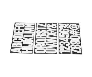 TOBBOMEY Set Adesivi Lettere e Cifre Autoadesivi 3 Pollici per Cassette Postali, Cartelli e Decorazioni Esterne, Resistente alle Intemperie, per Scrapbooking e Segnaletica Personalizzata