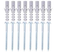 TOBBOMEY Set da 10 Bulloni e Tasselli per Staffa TV Viti di Espansione in Acciaio per Montaggio su Muro e Cartongesso Ancoraggi Resistenti per Supporto TV e Cappa Aspirante