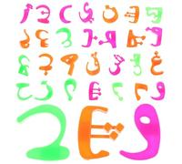 TOBBOMEY Set Magneti Lettere Alfabetiche Arabe Colorate Per Gioco Educativo Per Apprendimento E Cognizione Adesivi Magnetici Per Frigorifero Colori Casuali Colore Casuale