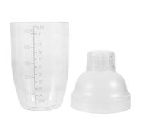 TOBBOMEY Shaker Cocktail Trasparente Bicchiere Miscelatore Bevande Sigillato Antigoccia con Scala Leggero e Portatile per Bar e Casa per Mix Cocktail e Drink Freddi