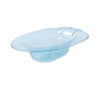 TOBBOMEY Sitz Bath in Plastica Pet Resistente Antiscivolo per Trattamento Ergonomica per Bagno per Donne in Gravidanza e Anziani Design con Gancio Integrato