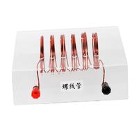 TOBBOMEY Solenoide per Esperimenti Didattici in Fisica Giocattolo Educativo in Rame e Plastica Facile da Usare per Studenti e Lezioni di Fondamenti Fisici