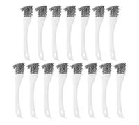 TOBBOMEY Spazzola per Gabbia per Uccelli Manico lungo 15 Pezzi Pulitore per Posatoi e Rimozione Escrementi Accessorio Versatile per Pulizia Gabbie Pappagalli e Barbecue Raschietto