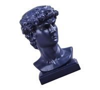 TOBBOMEY Statua David in Resina Blu Decorativa Soprammobile Moderno da Scrivania per Casa e Ufficio Ornamento Creativo e Raffinato Elemento d’Interni e Regalo Originale