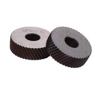 TOBBOMEY Strumento per Godronatura con Doppia Ruota Angolata Cutter Knurling Tool Lineare Alta Durezza per Finitura e Antiscivolo Lavoro