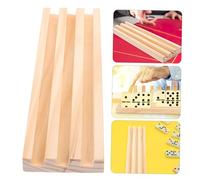 TOBBOMEY Supporto Domino in Legno con Vassoio Antiscivolo per Gioco da Tavolo Organizer Multi Scomparti per Base Stabile per Partite in o