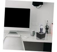 TOBBOMEY Supporto Microfono da Tavolo in Plastica Leggera Base Stabile per Microfoni Porta Microfono Singolo per Ktv Studio Casa e Palco Custodia Organizer Mic