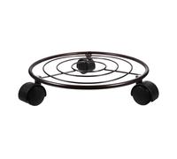 TOBBOMEY Supporto Porta Piante con Ruote in Ferro per Interni ed Esterni Stand Mobile per Vasi Pesanti Stabile e Resistente al Vento per Balcone e Giardino