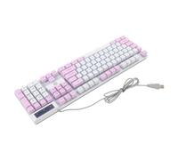 TOBBOMEY Tastiera Meccanica Cablata Rgb Retroilluminata Manopola Multimediale Tasti Resistenti e Layout Ergonomico per Gaming e Uso Pc/Laptop