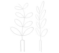 TOBBOMEY Traliccio per Piante Rampicanti in Ferro Bianco Supporto per Piante da Interno e Giardino Set 2 Pezzi per Pomodori Rose e Viti Struttura Resistente e all’Aperto