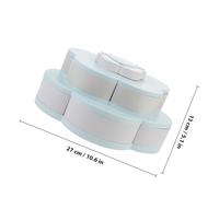 TOBBOMEY Vassoio Snack con Scomparti Forma di Fiore Contenitore Caramelle in PP Alimentare con Supporto per Telefono Antiscivolo e Resistente per Aperitivi e Regalo Colore Colore Casuale