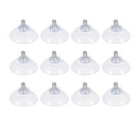 TOBBOMEY Ventose Trasparenti con Vite e per Mobili Aspirazione Forte su Superfici Lisce come Vetri e Specchi Facili da Installare e Resistenti Design Semplice per Casa e Ufficio