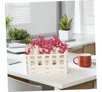 TOBBOMEY Wooden Puzzle Flower Vase Set Rustic Natural Wood DIY Arrangement Holder For Stable Bouquet Display For Home Office Tabletop Bookshelf Seasonal Decor