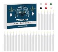 Tobeape Spell Chime Candles 24 pcs White Candles,