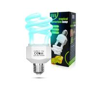 TobeBright 13W Lampada UVB 5.0 per rettili AC220-240V E27 uva uvb light lampada uvb tartarughe lampadina fluorescente per acquario, contenitore di vetro, mangiatoia, tartaruga, serpente, ecc (1Pcs)