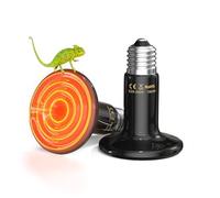 TobeBright 150W Terrario rettile lampada di calore, senza luce, emettitore di calore in ceramica, E27 lampadina di calore in ceramica, AC230V lampada di calore per tartaruga,drago barbuto-2Pack