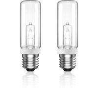 TobeBright 250W Lampadina Alogena Tubolare E27 Bianco Caldo 2800K Dimmerabile 3665lm Trasparente Lampadine E27 Alogena per Lampade da Terra, Lampade da Tavolo, Illuminazione da Studio AC220V, 2pc