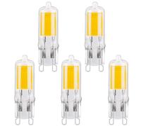TobeBright 2W Lampadina G9 LED 4000K Bianco Naturale COB LED 250LM Equivalente Lampadine Alogene G9 25W, Lampadina Capsula G9 LED Tipo JC, Non Dimmerabile, 5-Pack