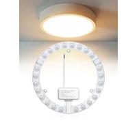 TobeBright Lampada da soffitto a LED, Ultra Sottile 24W Rotonda Set di Conversione con Supporto Magnetico, Modulo ad Anello LED Retrofit 4000K, Bianco Naturale, Diametro 19,4cm, Luce ad Anello