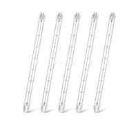 TobeBright Lampadina Alogena R7s 189mm 500W, Dimmerabile J-Tipo J189 T3 Doppia Testa Lampadina Lineare, Bianco Caldo 2500K 11000LM per Lavoro, Sicurezza, Illuminazione Paesaggistica, 5 pezzi