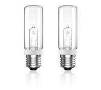 TobeBright Lampadina Alogena Tubolare 100W E27 Bianco Caldo 2800K Dimmerabile 2820lm Trasparente Lampadine E27 Alogena per Lampade da Terra, Lampade da Tavolo, Illuminazione da Studio AC220V, 2pc