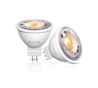 TobeBright Lampadina LED GU5.3 MR16, 12V Faretti Led MR16 6W Equivalente a 50W Alogene 3000K Bianco Caldo 38°Angolo del Fascio per Plafoniera, Illuminazione Paesaggistica, Non Dimmerabile, 2 Pezzi