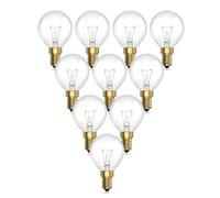 TobeBright Lampadine G45 E14 42W, Dimmerabile Lampadina Mini Globo E14 P45 Bianco Caldo 2700K Classico Vetro Chiaro Lampadina E14 AC 220-240V per Lampadario, Pendente, Lampadine decorative (10-Pack)