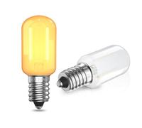 TobeBright Lampadine LED E14 1W T22 Non Dimmerabile Luce Notturna,Luce Calda 2200K Lampadine E14 Ambra per Luce Notturna, Lampada da Comodino, AC 220V-240V(Confezione da 2)