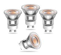 TobeBright Mini Lampadina LED GU10，2W LED GU10 Lampadine Spot Equivalente 15W，Lampadine Faretti LED GU10 MR11 150 Lumen 3000K Bianco Caldo, LED Angolo Del Fascio Di 36°, Non Dimmerabile, 4 Unità