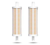 TobeBright R7s LED 118mm 30W Dimmerabile Lampadina Lineare J118, Bianco Caldo 3000K 2100lm R7s LED Luce Lineare Equivalente a 210W Lampadina Alogena per Soggiorno, Balcone, Ufficio, Hotel, ecc(2Pcs)