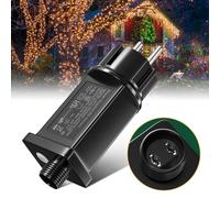 TobeBright Trasformatore 31V 6W, IP44 Alimentatore Luci Natale con 8 Modalità, Timer e Funzione di Memoria, Basso Voltaggio Adattatore Spina per Luci Stringa Luci di Ghiacciolo Luce Netta