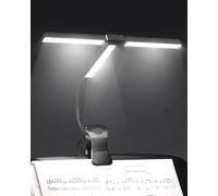 TobeBright Ultra-Ampia 36CM Luce da Leggio Musicale a Pinza, 57 LED Super Luminosi, 4 Colori x 3 Luminosità, Pieghevole Forma-T Lampada Pianoforte per Spartiti e Lettura Libri, Ricaricabile USB-C