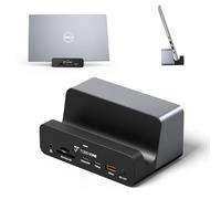 TobenONE Docking station per monitor triplo 18 in 1 4K a 60 Hz con alimentatore da 150 W, supporto USB C per laptop (singolo 4K a 144 Hz), Ethernet 2,5 Gbps, 2 HDMI e DP, 8 USB, per Windows e ChromeOS