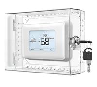 TOBEOME Grande coperchio per termostato con chiave, trasparente, adatto per termostati 5H x 15,2 cm W o più piccoli