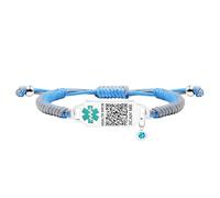 Tobestu Braccialetto allerta sanitaria con codice QR, identificazione medica personalizzata per epilessia, asma e ipertensione, informazioni emergenza YA5657