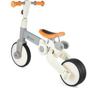 HyperMotion Triciclo Passeggino 5 in 1 per Bambini 18 Mesi-4 Anni - Bici Senza Pedali con Maniglione Regolabile, Pieghevole e Trasformabile da Triciclo a Mini Bicicletta - Grigio.