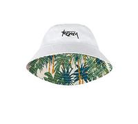TOBILE Cappello da pescatore a forma di testa grande, taglia XL, per uomo, a doppia faccia, con motivo floreale, da pesca, estivo, casual, con fiori bianchi, taglia M, 56-58 cm