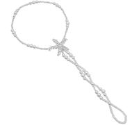 Tobilleras Mujer Boho Starfish Faux Pearl Toe Ring Tobillera Tobillera Pulsera de Pie para Mujer Durability And Professional