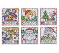 Tobin Design Works, Kit per Quadretti a Punto Croce, Motivo Natalizio