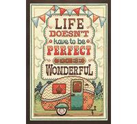 Tobin DesignWorks Ink Wonderful Life, 8'' x 12'' Counted Cross Stitch Kit Vita Meravigliosa, Cotone, Multicolore, 20.2 x 25.4 x 0.1 cm
