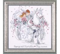 Tobin Matrimonio Carrozza - contato Punto Croce Kit-12 X 12 18 Count